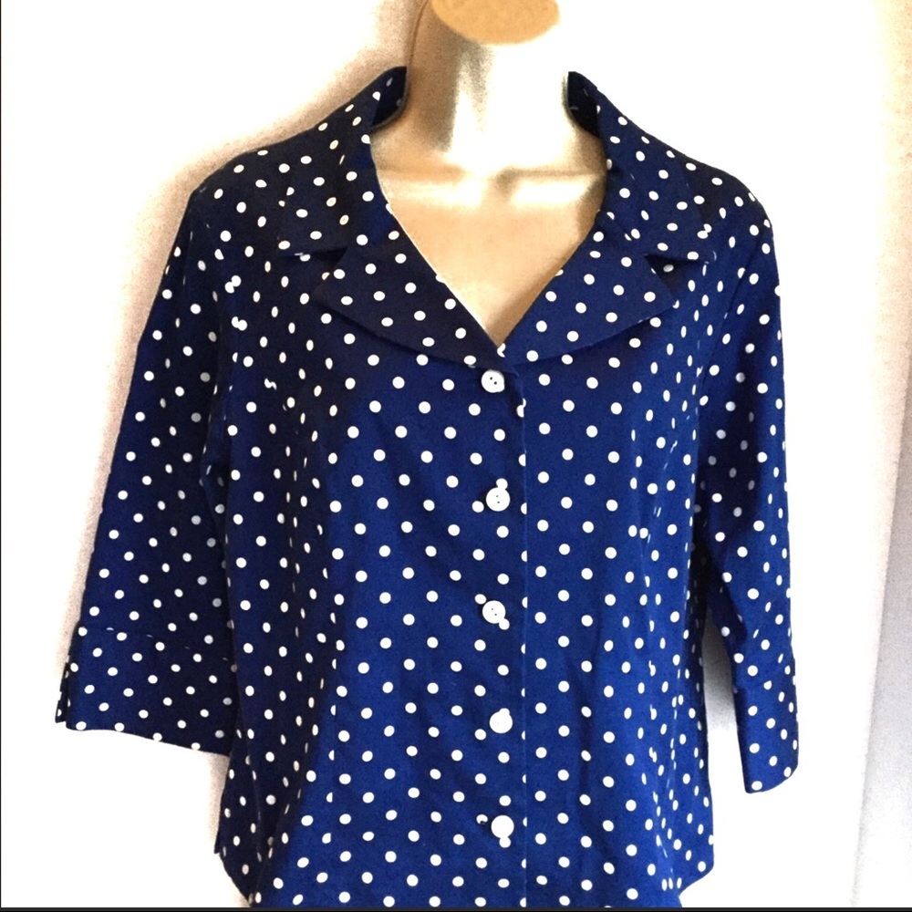 Pendleton Petite Size Medium Blouse Good Cond - image 1